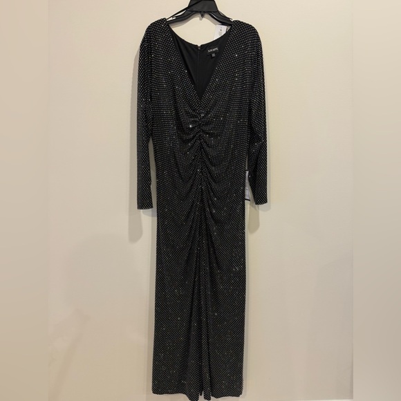 Xscape Women's Rhinestone-Embellished Ruched Gown - Picture 6 of 8